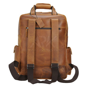 Mochila de Cuero de Calidad, Mochila de Cuero para Portátil, Mochila de Cuero Segura, Bolsa de Transporte Profesional - Product Image 4