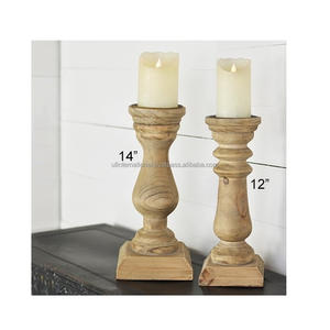 Portavelas de madera blanca de la mejor calidad, accesorio decorativo para el hogar, uso en puerta - Product Image 4