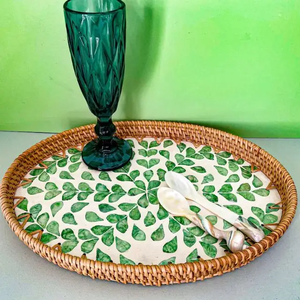 Bandeja de comedor de estilo bohemio de Vietnam Bandejas de servicio elegantes para su mesa - Product Image 5