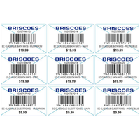 Autocollants à code-barres personnalisés Disha Communications, étiquettes thermiques autocollantes, couleur et taille personnalisées, forme rectangulaire, OEM