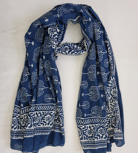 Wholesale Women’s Beach Hand Block Print <b>Sarong</b> Wrap Handcrafted Cotton Pareo Floral Boho Cover Up Tropical Vacation Wear - Product Image 1
