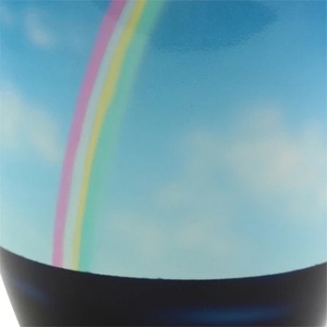 Urna Conmemorativa Sky Scene de Metal con Diseño de Arcoíris, Recuerdo para Cenizas de Cremación - Product Image 2