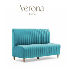Sofá en Forma de L de Terciopelo Turquesa de Tres Plazas con Diseño Acanalado, Brazos Curvos, Patas de Madera Acolchadas, Asientos Modernos y Cómodos para Sala de Estar - Product Image 1