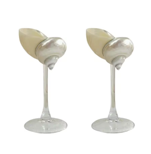 Verre à vin artisanal en coquillages naturels du Vietnam, idéal pour la dégustation et la décoration de table, disponible en gros - Product Image 6