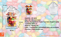 Boîte de rangement en plastique PS pour cupcakes classiques Kwang Hsieh, couvercle transparent, moulage par injection, réutilisable, écologique, multifonctionnelle, pour aliments