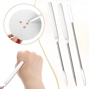 Professional Beauty <b>Makeup</b> Spatula Stainless Steel Cosmetic Cream Mixer <b>Tool</b> Foundation Applicator Skincare Facial Salon Use - Product Image 4