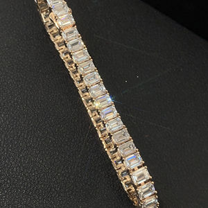 lab grown diamonds charm bracelet for women 9k 10k 14k 18k <b>solid</b> <b>gold</b> necklaces fine diamond bracelets custom jewelry gift - Product Image 2