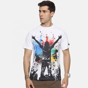 Sublimación Camisetas Impresión personalizada en blanco Algodón Poliéster Ajuste regular Logotipo personalizado Mangas cortas Casual - Product Image 1