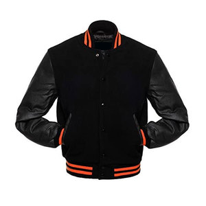 Chaqueta Varsity Personalizada para Hombre con Letras Impresas por Transferencia Térmica, Cuello Camisero, Estilo Casual de Otoño, Tipo Letterman de Béisbol - Product Image 6