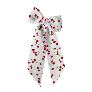 Wholesale Custom Silk Skinny Ribbon <b>Scarf</b> Trendy <b>Grey</b> Leopard Animal Print Bag Handle Wrap - Product Image 1