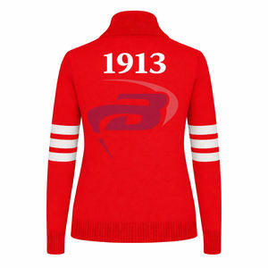 Chaqueta Impermeable para Mujer, Estilo Universitario, con Capucha, de Alta Calidad, Color Rojo, Marca k Sorority - Product Image 1