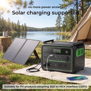 Generador Solar, Batería de Almacenamiento para Exteriores Lifepo4, Estación de Energía Solar, Carga DC, Banco de Energía de Emergencia, Estación de Energía de 600W 1200W - Product Image 4