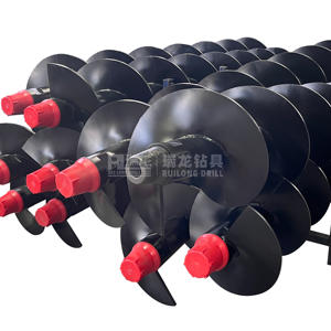 Tiges de forage en spirale filetées 480mm tuyau de tarière creux pour empilage de fondation - Product Image 1