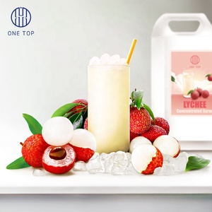 ONE TOP Lychee Light Yellow Concentrated Liquid Syrup <b>Bubble</b> <b>Tea</b> <b>Ingredient</b> in Taiwan Bottle Packaging 5kg 2 Years Shelf Life - Product Image 1