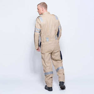 Combinaison de sécurité industrielle OEM pour hommes, classe 2 ANSI, imperméable, avec logo personnalisé, réfléchissant, uniforme de garde de sécurité - Product Image 4