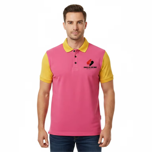 Chemise à manches courtes pour homme, rayée, avec poche, logo personnalisé sérigraphié, tricotée, respirante, coton/polyester, séchage rapide, OEM - Product Image 6