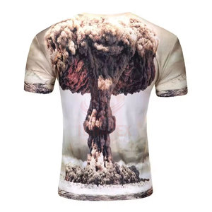 เสื้อยืดพิมพ์ลายผู้ชาย ผ้าฝ้าย 100% ทรงหลวม แขนสั้น สำหรับขายออนไลน์ - Product Image 2