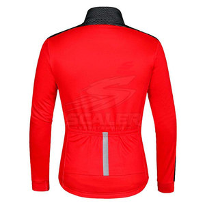 Veste de cyclisme douce pour homme, uniforme d'équipe, personnalisable, séchage rapide, Spandex/Polyester, manches longues, poches arrière, haute performance - Product Image 2