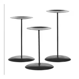Modern Style Metal Candle Stand <b>Decorative</b> Candle Holder Interior Home <b>Decor</b> <b>Table</b> Accent Living Room - Product Image 3