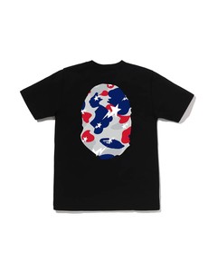 Unisex Black T-<b>Shirt</b> American Flag <b>Camouflage</b> Print Short Sleeve Streetwear Regular Fit 100% Cotton Jersey O-Neck Knitted - Product Image 4