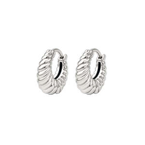 Boucles d'oreilles créoles pour femmes, 16 mm, style bohème, en argent sterling 925 plaqué, bijoux faits à la main, cadeau pour anniversaire, occasions spéciales, élégant - Product Image 3