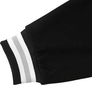 Blouson universitaire bouclé pour homme en mélange de laine texturé, style baseball, pièce phare, tissage asymétrique, mode hiver - Product Image 4