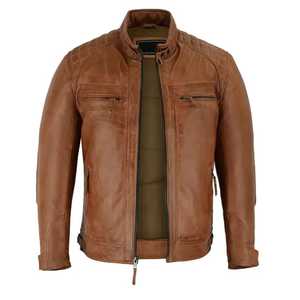 <b>Long</b> Zipper <b>Men</b> Casual Leather <b>Men</b> <b>Jacket</b> Wholesale Price Leather <b>Jackets</b> Hot Selling Leather <b>Jackets</b> Winter 2026 - Product Image 1