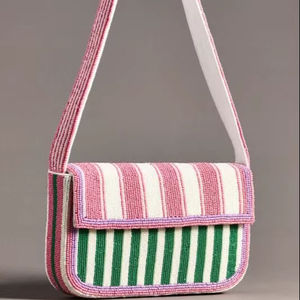 Bolsos de Mano de Lujo Hechos a Mano para Mujer, Bolsos Cruzados de Verano con Cuentas y Bordados, con Cadena - Product Image 1