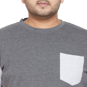 Acid Washed Regular Fit Men's <b>T</b>-<b>Shirt</b> <b>Polyester</b>/Cotton Blend Eco-Friendly & Quick Dry Blank Design Short Sleeve Plus Size - Product Image 6