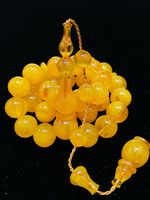 Nouvelles perles de tasbih en résine acrylique de haute qualité, écologiques, de forme personnalisée, faites à la main, pour compteur de prières islamiques, sûres