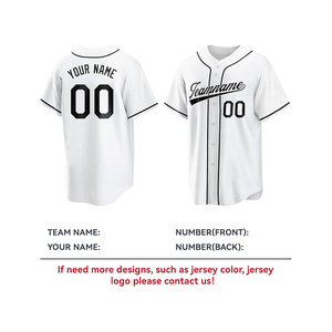 Maillot de baseball tendance pour hommes et femmes, respirant, séchage rapide, logo personnalisé imprimé, petite taille, faible MOQ, maillot de sport d'équipe - Product Image 4