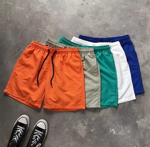 กางเกงผู้ชายสีพื้น ทันสมัย เป็นมิตรกับสิ่งแวดล้อม แห้งเร็ว ระบายอากาศได้ดี ลายปัก เอวกลาง สไตล์ลำลอง ผ้าถักโพลีเอสเตอร์ ยืดหยุ่นได้ - Product Image 3