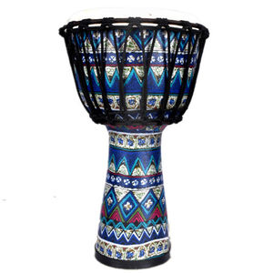 กลองเจมเบ้ทำมือหลากสีสันพร้อมลวดลายตกแต่งและสายสะพาย - Product Image 6