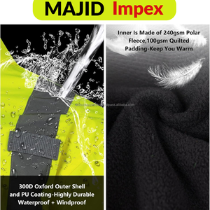 Chaqueta Softshell Oxford reflectante impermeable de seguridad de alta visibilidad chaqueta de trabajo de seguridad para trabajadores de carreteras industriales de construcción - Product Image 4