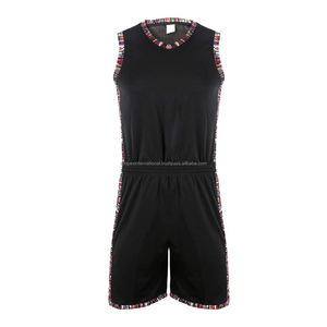 Ensembles d'uniformes de basket-ball personnalisés pour hommes, maillots rétro professionnels sans manches, 100% polyester, séchage rapide, respirant - Product Image 1