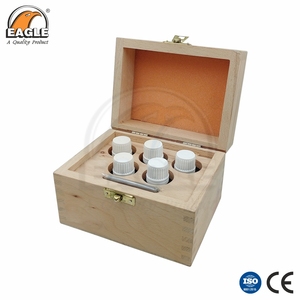 Kit de test d'or Eagle Goldsmith avec 5 flacons et emballage en bois pour le travail d'orfèvre en Inde - Product Image 2