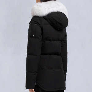 Cappotti Imbottiti Standard Autunno Inverno con <span class=keywords><strong>Pelliccia</strong></span>, Design Trapuntato e Ricamo, <span class=keywords><strong>Cappotto</strong></span> Puffer da Donna con Cappuccio - Product Image 3