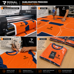 Camiseta Deportiva de Manga Corta para Hombre, Color Naranja, Corte Regular, Secado Rápido, Diseño Deportivo, Logotipo en la Espalda, en Oferta 2026, Marca Ronal Sports - Product Image 5