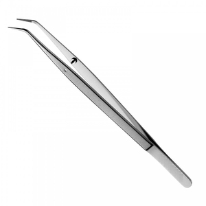 Pinces dentaires manuelles DENTRIC IMPLANTS Merriam en acier inoxydable, forceps à bec, pliante, à design dentelé et angulaire, instruments chirurgicaux - Product Image 1