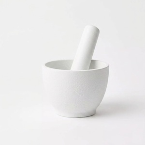 Juego de Mortero y Pilón de Hierro Fundido Resistente, Molinillo Manual de Especias y Hierbas, Herramienta Tradicional de Cocina para Uso Medicinal - Product Image 2