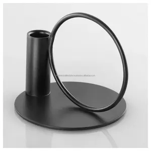 <b>Set</b> 2 High Quality Black Christmas <b>Candle</b> Stands Elegant Home Living Room Bedroom Christmas Decoration Quality <b>Candle</b> Holders - Product Image 5