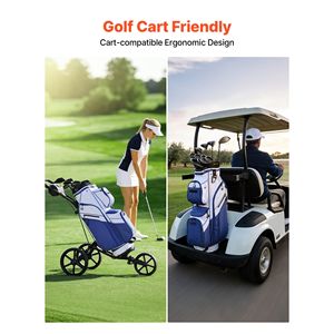 Borsa da Golf Ergonomica con 15 Scomparti Divisori, Tasche Lunghe per Organizzazione, Materiale PU, Comoda Tracolla Sportiva - Product Image 5