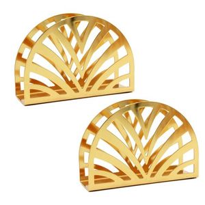 Metal <b>Tissue</b> <b>Holder</b> Decorative Tabletop Napkin Stand Elegant Modern Home <b>Kitchen</b> Dining Room Organizer Stylish Durable - Product Image 6