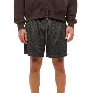 Custom Men's Leopard Print Mesh Basketball Shorts Quick Dry <b>Athletic</b> Gym Shorts OEM ODM Sportswear - Product Image 1