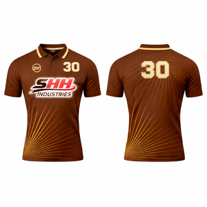 Prix de gros – Polo homme par sublimation, dernier style, très vendu, anti-plis, matière durable, entièrement personnalisable - Product Image 1