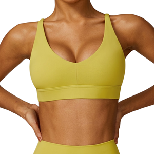 OEM ODM Soutien-gorge de sport pour femmes de haute qualité personnalisé, haut de sport pour la gym et le yoga, vêtements de fitness en nylon et élasthanne - Product Image 2