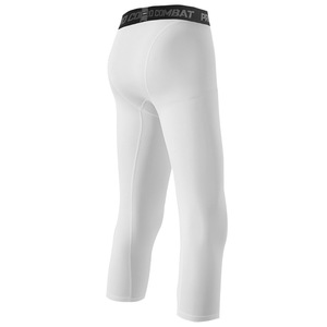 Pantalon de compression pour homme Pro Combat, longueur genou, couleur unie, élasthanne, nylon, taille élastique - Product Image 4