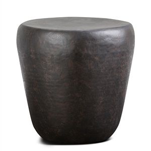 Garvy <b>Rustic</b> Bronze Metal Side <b>Table</b> Stylish <b>Coffee</b> <b>Tables</b> Collection - Product Image 1
