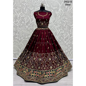 Colecciones de Terciopelo para Novias Indias con Trabajo Zarkhan de Fabzone FZBELLA - Product Image 6