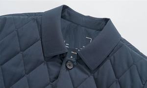 Wholesale Custom Casual Warm Fancy Fashion <b>Winter</b> Outdoor Men's Hooded Puffer Jackets Washed Zipper Waterproof Windproof Front - Product Image 5